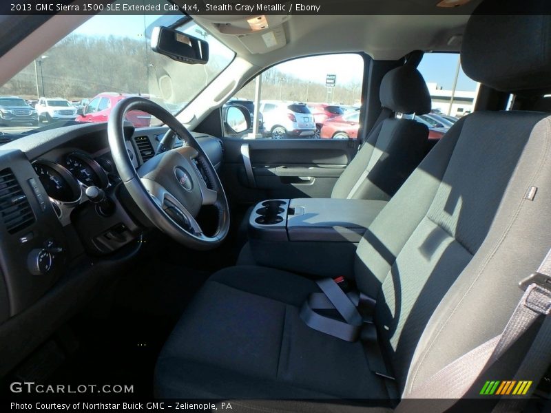 Stealth Gray Metallic / Ebony 2013 GMC Sierra 1500 SLE Extended Cab 4x4