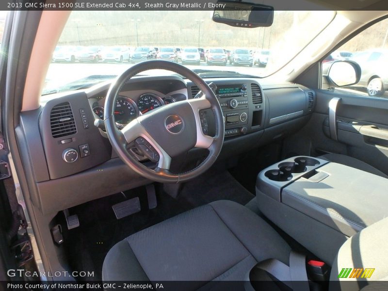 Stealth Gray Metallic / Ebony 2013 GMC Sierra 1500 SLE Extended Cab 4x4