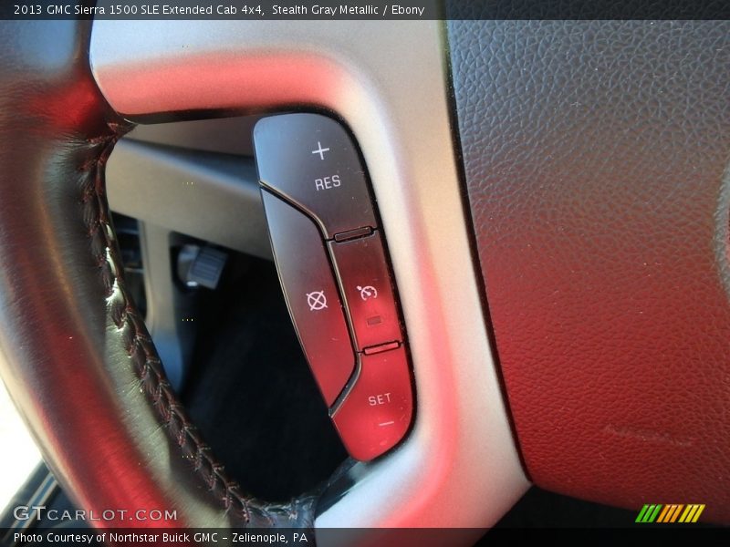 Stealth Gray Metallic / Ebony 2013 GMC Sierra 1500 SLE Extended Cab 4x4