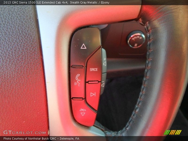Stealth Gray Metallic / Ebony 2013 GMC Sierra 1500 SLE Extended Cab 4x4