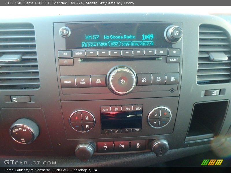 Stealth Gray Metallic / Ebony 2013 GMC Sierra 1500 SLE Extended Cab 4x4