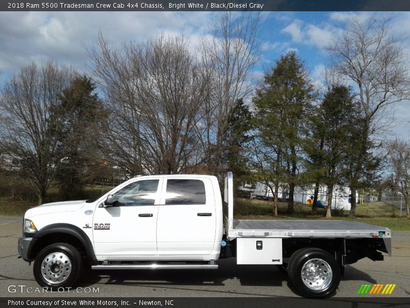 Bright White / Black/Diesel Gray 2018 Ram 5500 Tradesman Crew Cab 4x4 Chassis