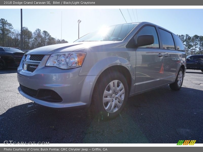 Billet / Black/Light Graystone 2018 Dodge Grand Caravan SE