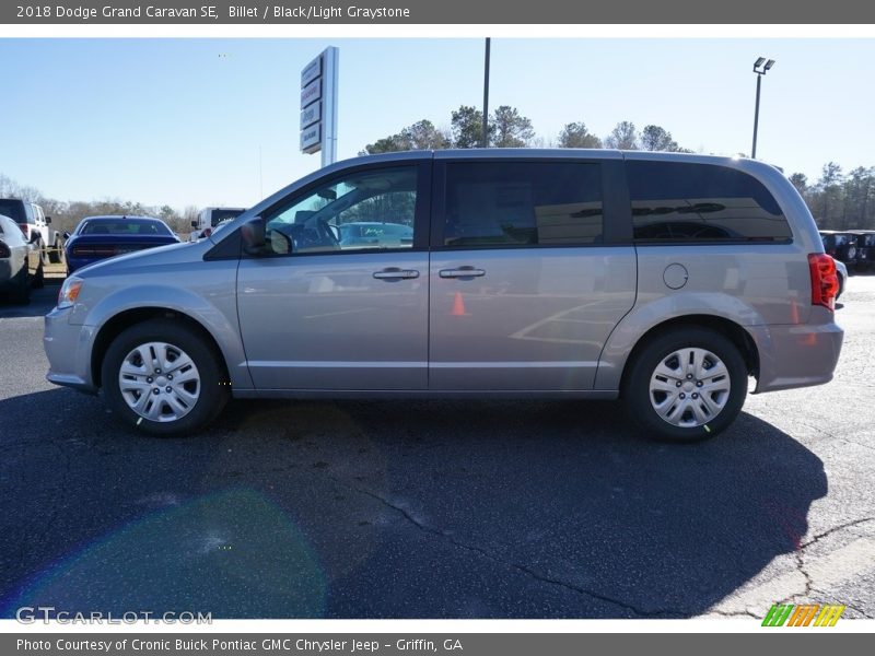 Billet / Black/Light Graystone 2018 Dodge Grand Caravan SE