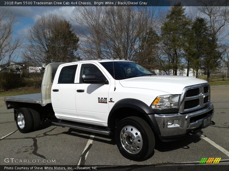 Bright White / Black/Diesel Gray 2018 Ram 5500 Tradesman Crew Cab 4x4 Chassis