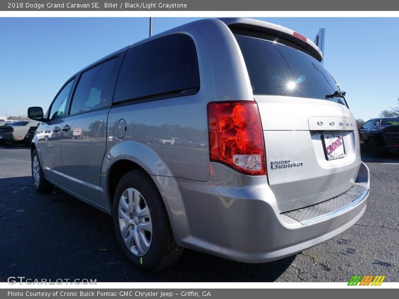 Billet / Black/Light Graystone 2018 Dodge Grand Caravan SE