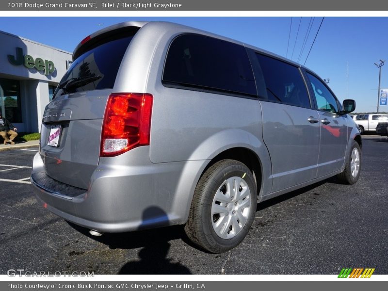 Billet / Black/Light Graystone 2018 Dodge Grand Caravan SE