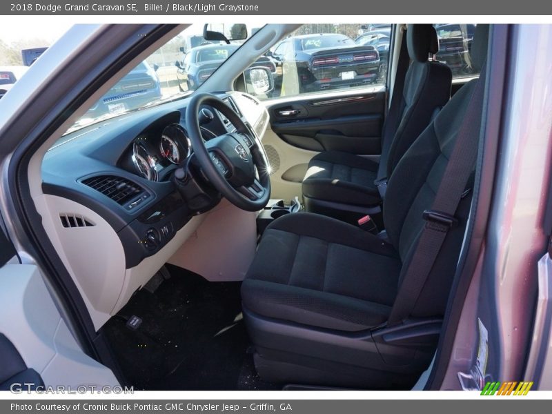 Billet / Black/Light Graystone 2018 Dodge Grand Caravan SE