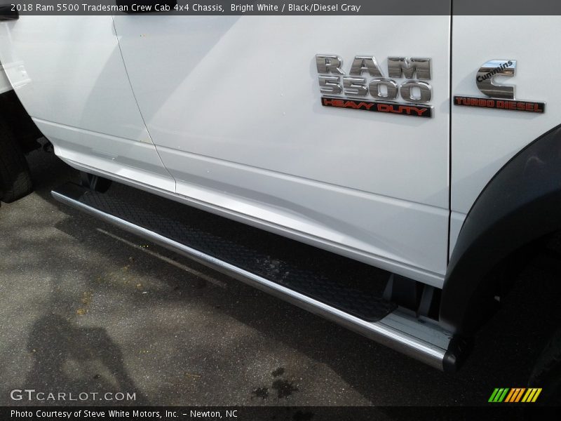 Bright White / Black/Diesel Gray 2018 Ram 5500 Tradesman Crew Cab 4x4 Chassis