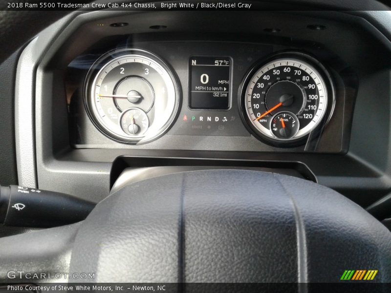 Bright White / Black/Diesel Gray 2018 Ram 5500 Tradesman Crew Cab 4x4 Chassis