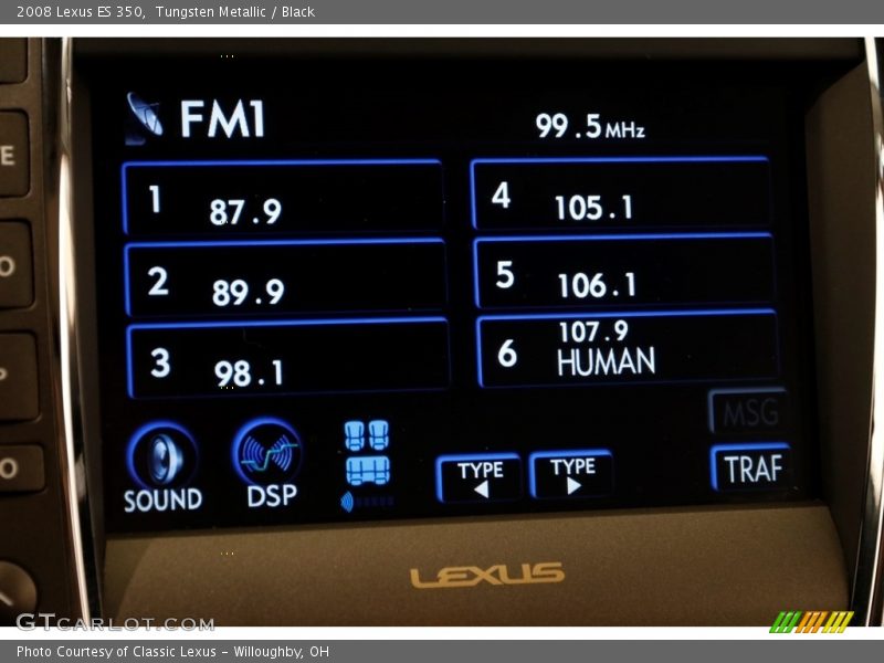 Tungsten Metallic / Black 2008 Lexus ES 350