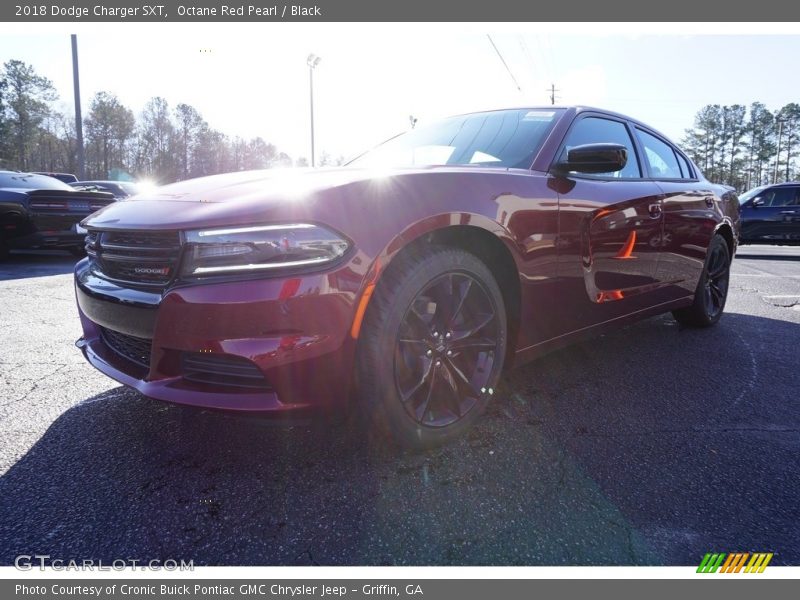 Octane Red Pearl / Black 2018 Dodge Charger SXT