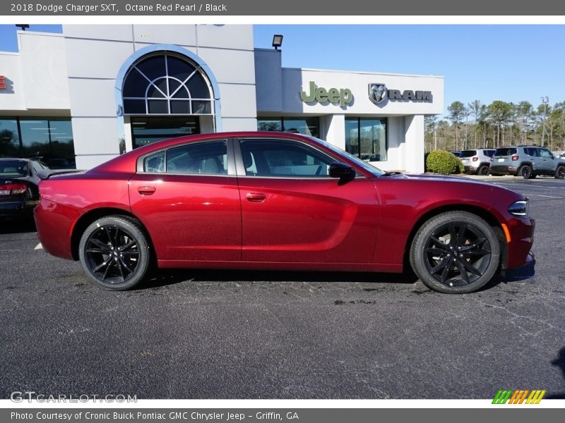 Octane Red Pearl / Black 2018 Dodge Charger SXT