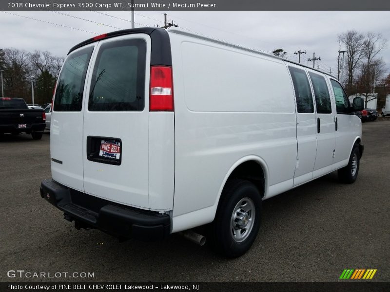 Summit White / Medium Pewter 2018 Chevrolet Express 3500 Cargo WT