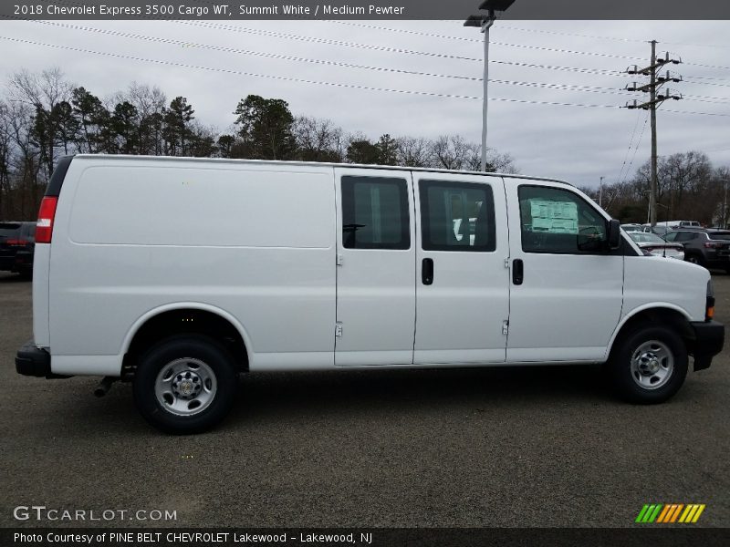 Summit White / Medium Pewter 2018 Chevrolet Express 3500 Cargo WT
