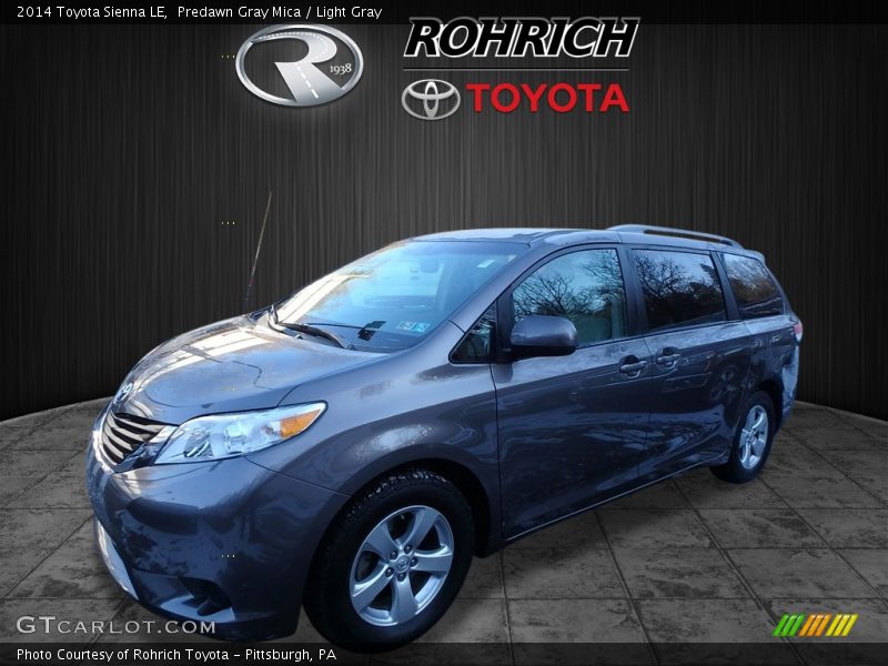 Predawn Gray Mica / Light Gray 2014 Toyota Sienna LE