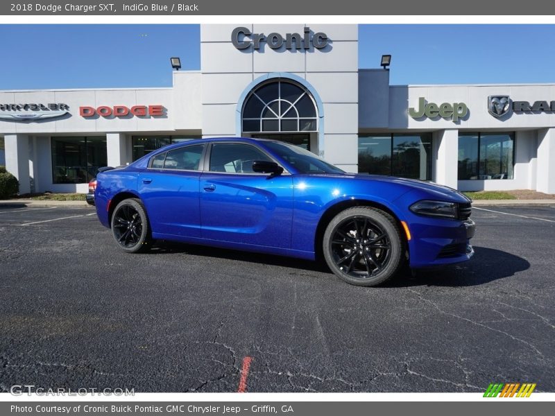 IndiGo Blue / Black 2018 Dodge Charger SXT