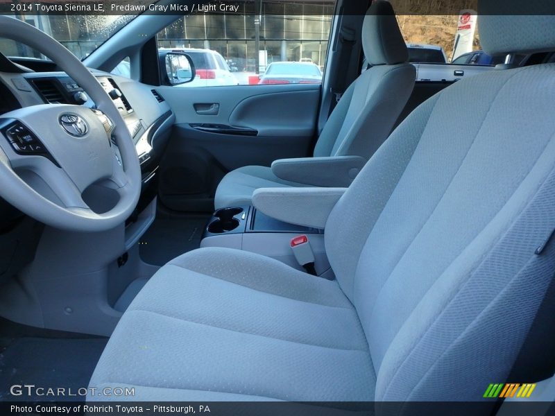 Predawn Gray Mica / Light Gray 2014 Toyota Sienna LE