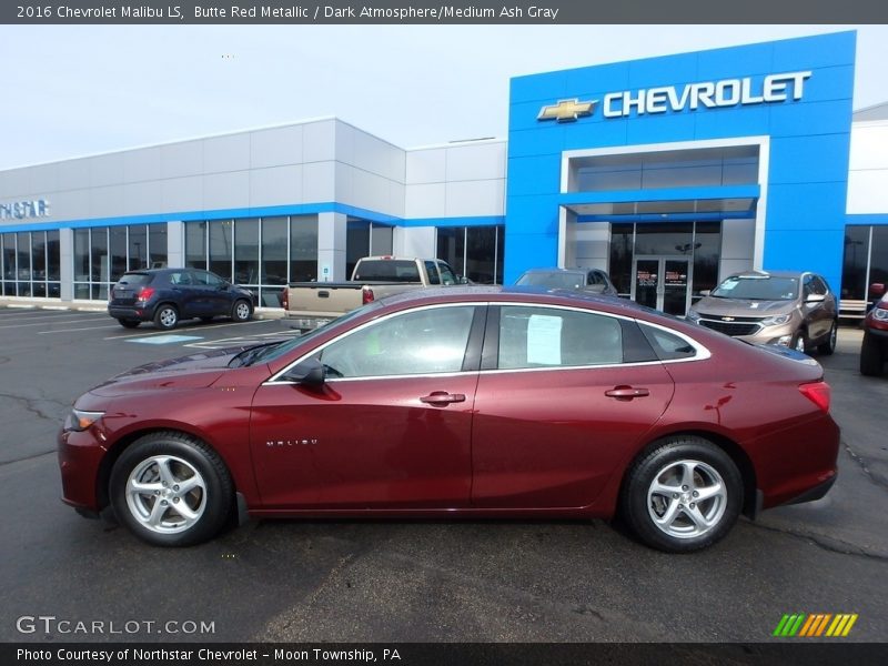 Butte Red Metallic / Dark Atmosphere/Medium Ash Gray 2016 Chevrolet Malibu LS