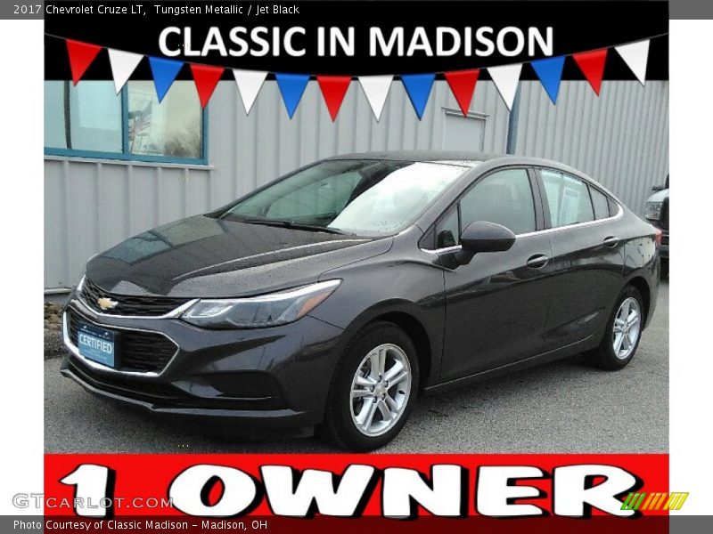 Tungsten Metallic / Jet Black 2017 Chevrolet Cruze LT