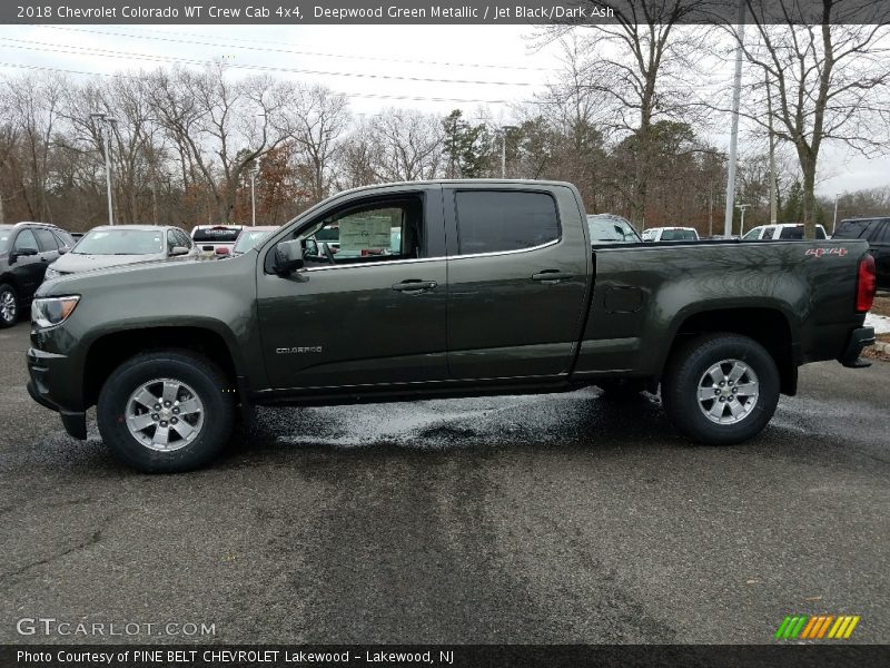 Deepwood Green Metallic / Jet Black/Dark Ash 2018 Chevrolet Colorado WT Crew Cab 4x4