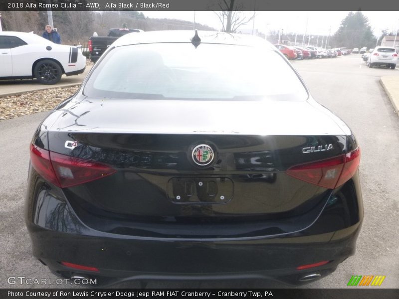Alfa Black / Black/Red 2018 Alfa Romeo Giulia Ti AWD
