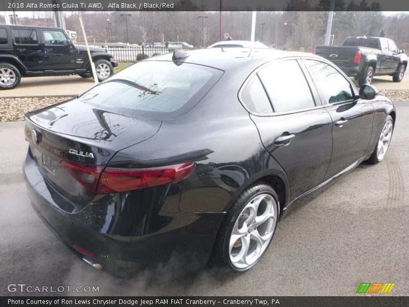 Alfa Black / Black/Red 2018 Alfa Romeo Giulia Ti AWD