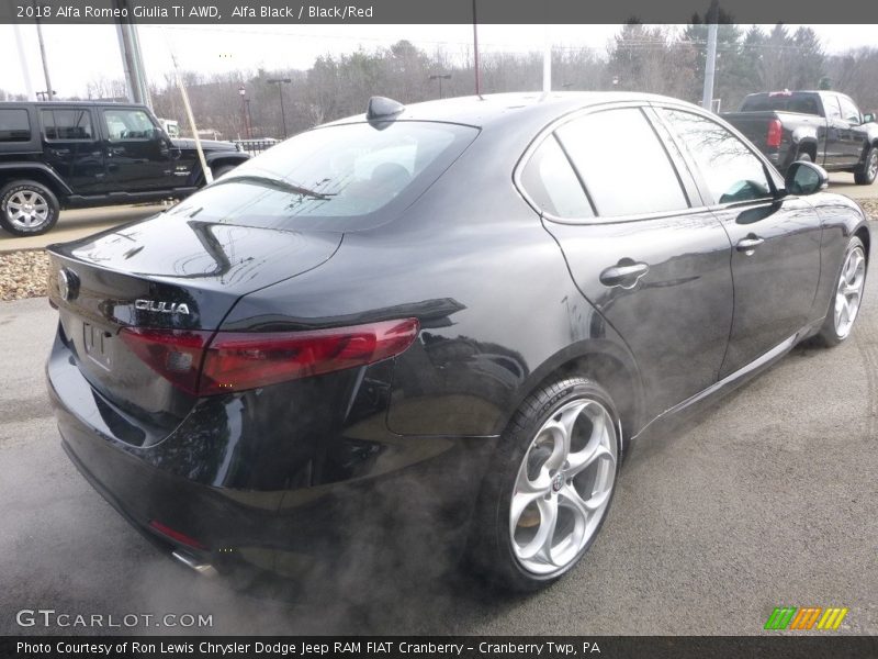 Alfa Black / Black/Red 2018 Alfa Romeo Giulia Ti AWD
