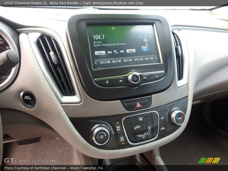 Butte Red Metallic / Dark Atmosphere/Medium Ash Gray 2016 Chevrolet Malibu LS