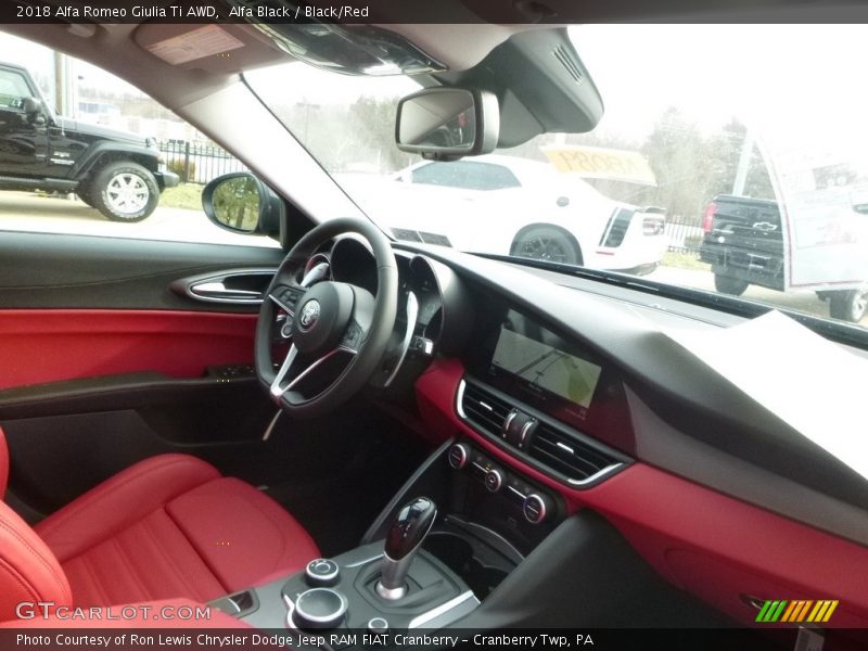 Alfa Black / Black/Red 2018 Alfa Romeo Giulia Ti AWD