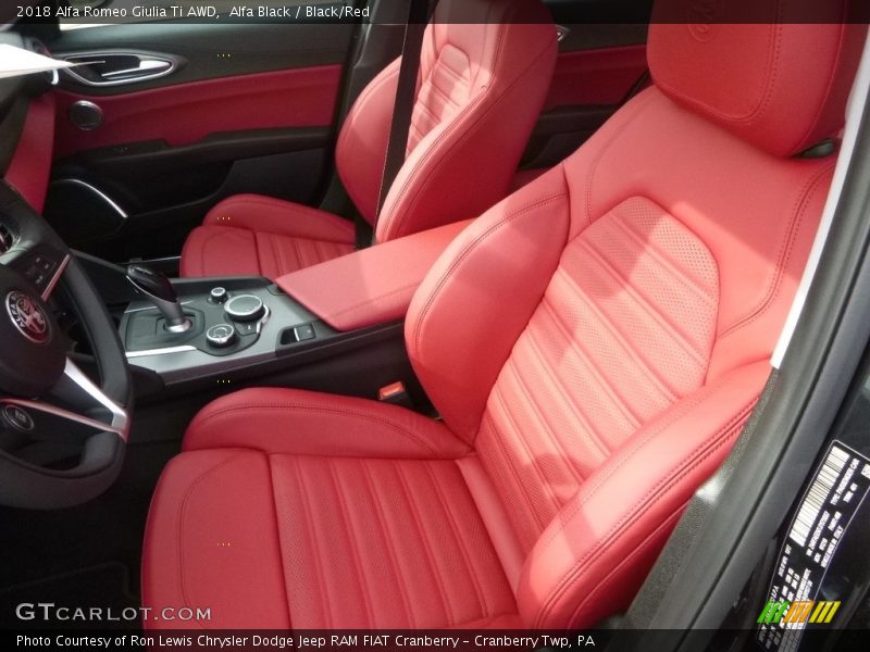 Alfa Black / Black/Red 2018 Alfa Romeo Giulia Ti AWD