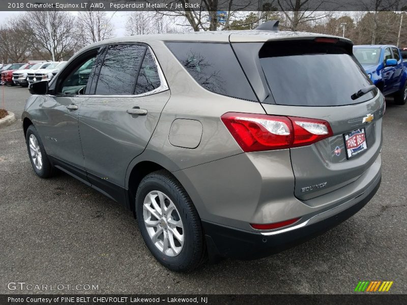 Pepperdust Metallic / Jet Black 2018 Chevrolet Equinox LT AWD