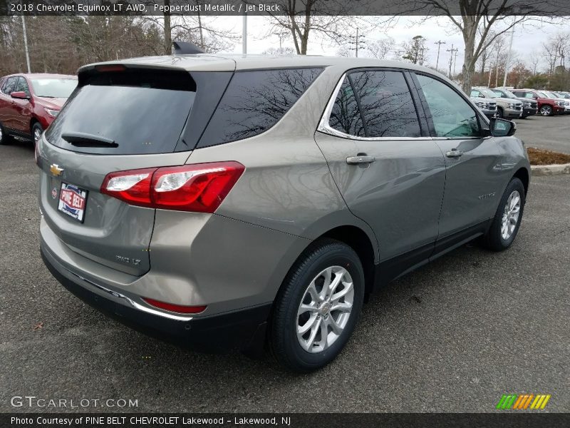 Pepperdust Metallic / Jet Black 2018 Chevrolet Equinox LT AWD