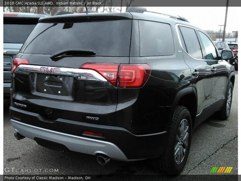 Iridium Metallic / Jet Black 2018 GMC Acadia SLE AWD