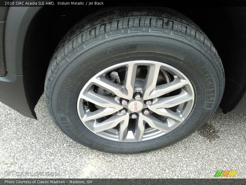 Iridium Metallic / Jet Black 2018 GMC Acadia SLE AWD