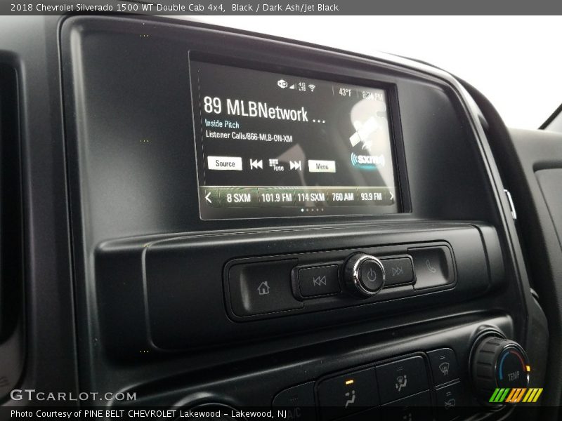 Black / Dark Ash/Jet Black 2018 Chevrolet Silverado 1500 WT Double Cab 4x4