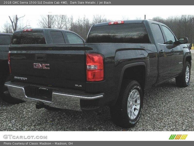 Dark Slate Metallic / Jet Black 2018 GMC Sierra 1500 SLE Double Cab 4WD