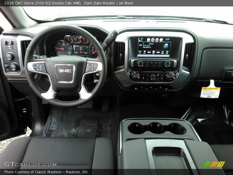 Dark Slate Metallic / Jet Black 2018 GMC Sierra 1500 SLE Double Cab 4WD
