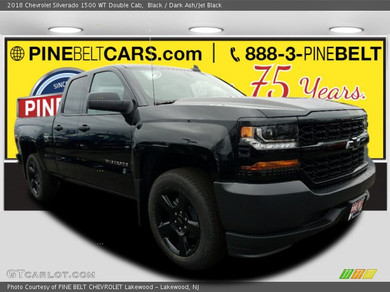Black / Dark Ash/Jet Black 2018 Chevrolet Silverado 1500 WT Double Cab