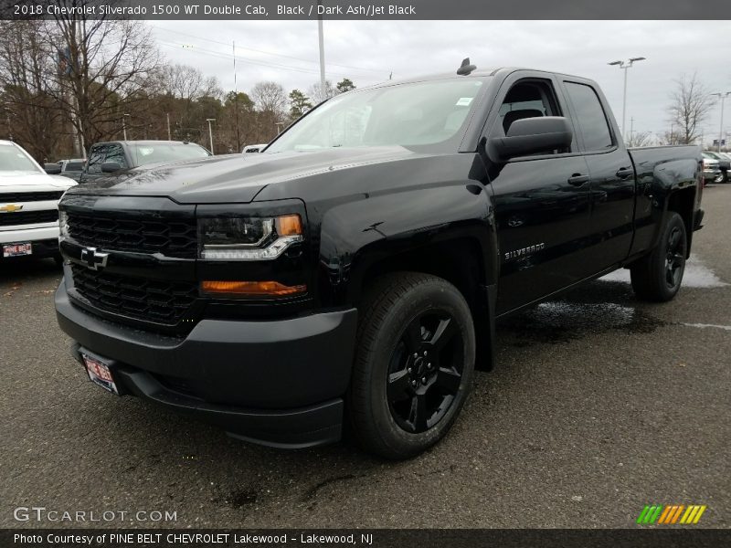 Black / Dark Ash/Jet Black 2018 Chevrolet Silverado 1500 WT Double Cab