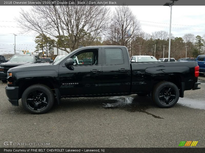 Black / Dark Ash/Jet Black 2018 Chevrolet Silverado 1500 WT Double Cab