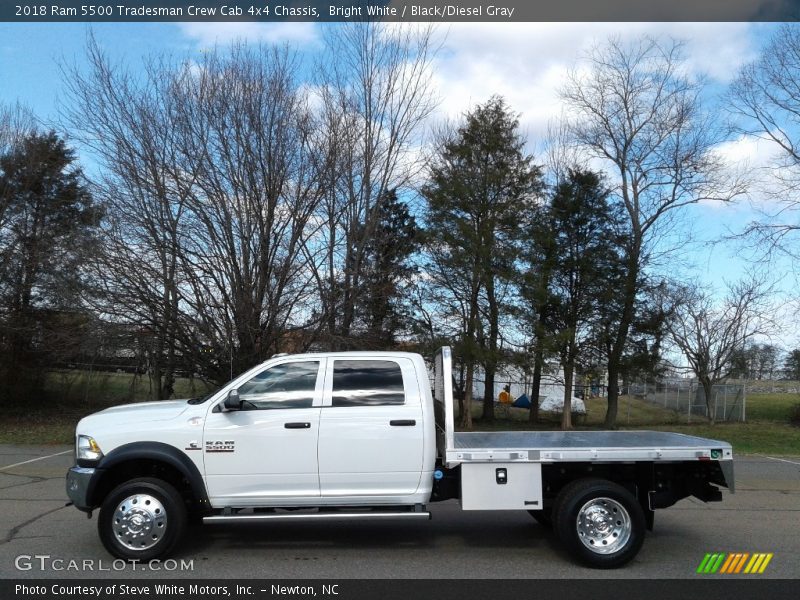 Bright White / Black/Diesel Gray 2018 Ram 5500 Tradesman Crew Cab 4x4 Chassis