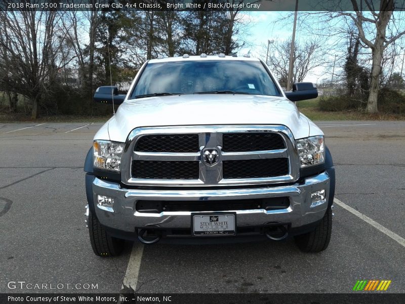 Bright White / Black/Diesel Gray 2018 Ram 5500 Tradesman Crew Cab 4x4 Chassis