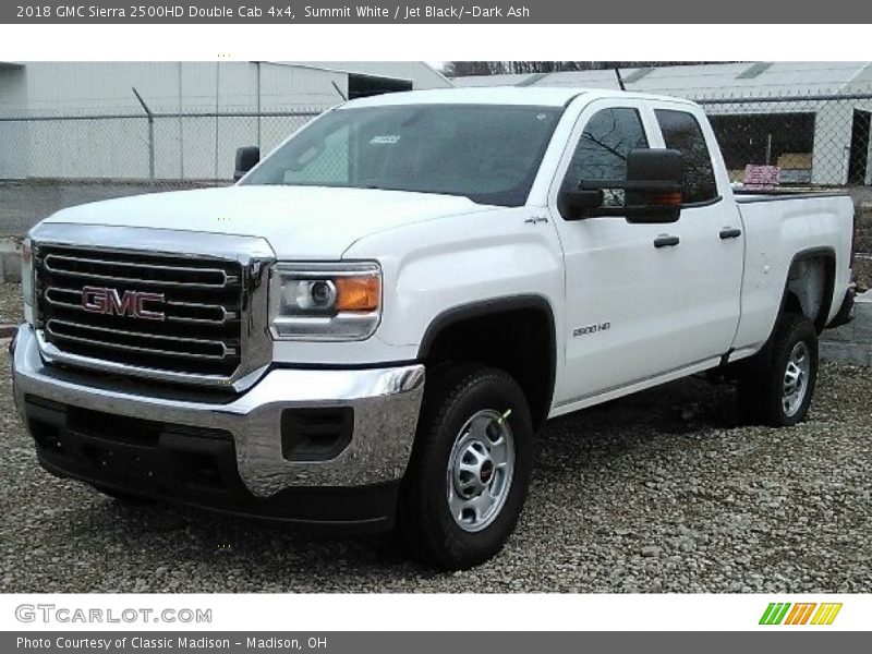 Summit White / Jet Black/­Dark Ash 2018 GMC Sierra 2500HD Double Cab 4x4