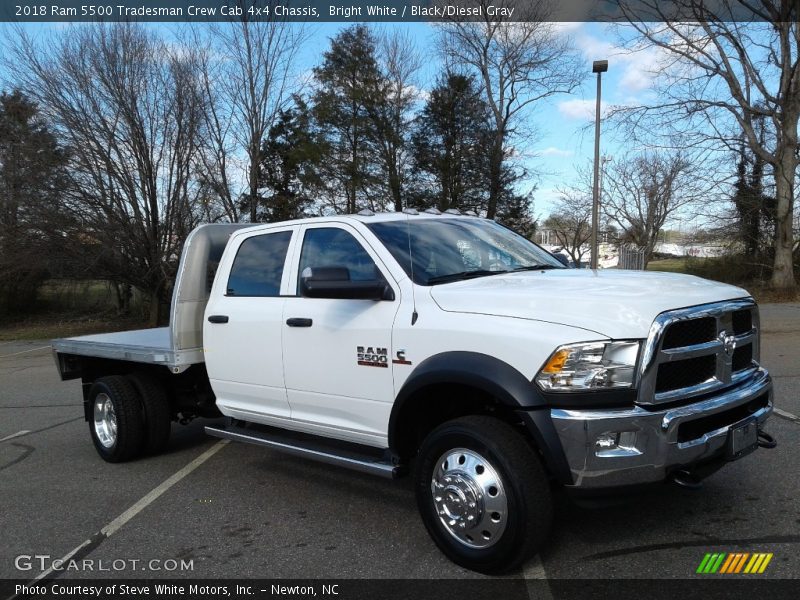 Bright White / Black/Diesel Gray 2018 Ram 5500 Tradesman Crew Cab 4x4 Chassis