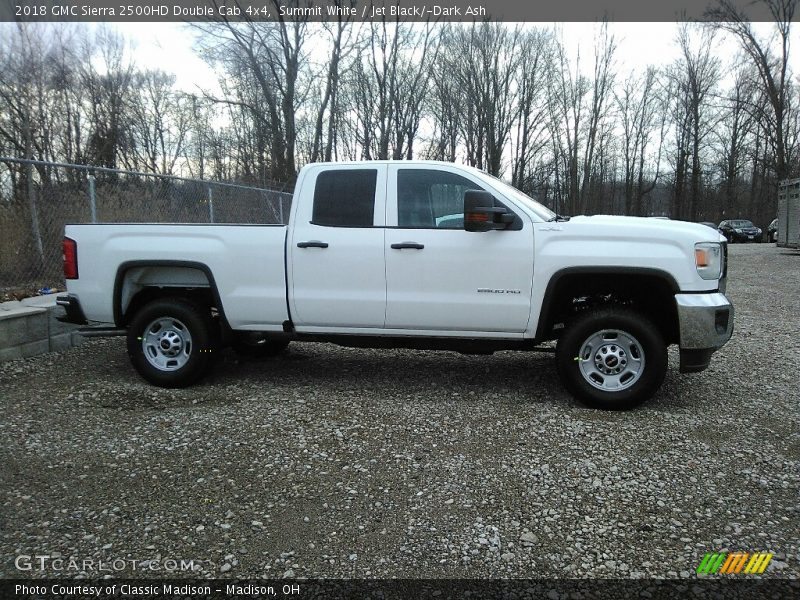 Summit White / Jet Black/­Dark Ash 2018 GMC Sierra 2500HD Double Cab 4x4