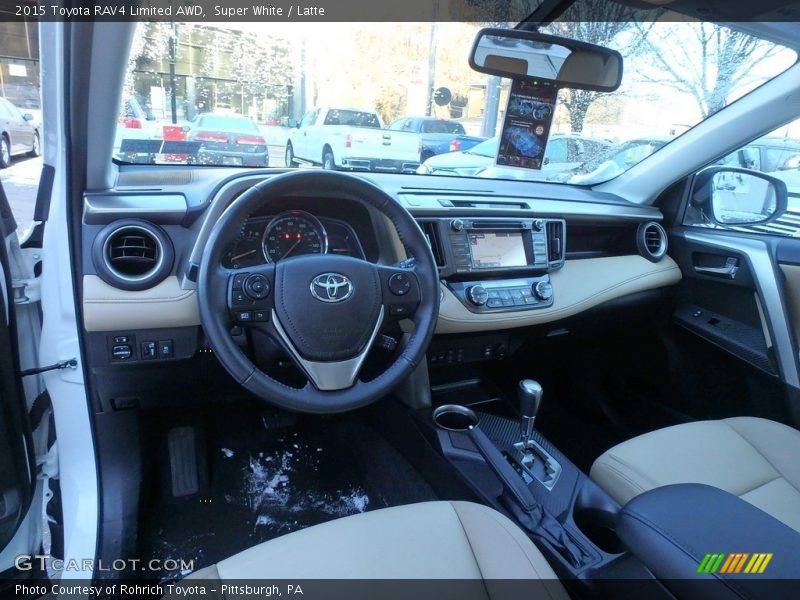 Super White / Latte 2015 Toyota RAV4 Limited AWD