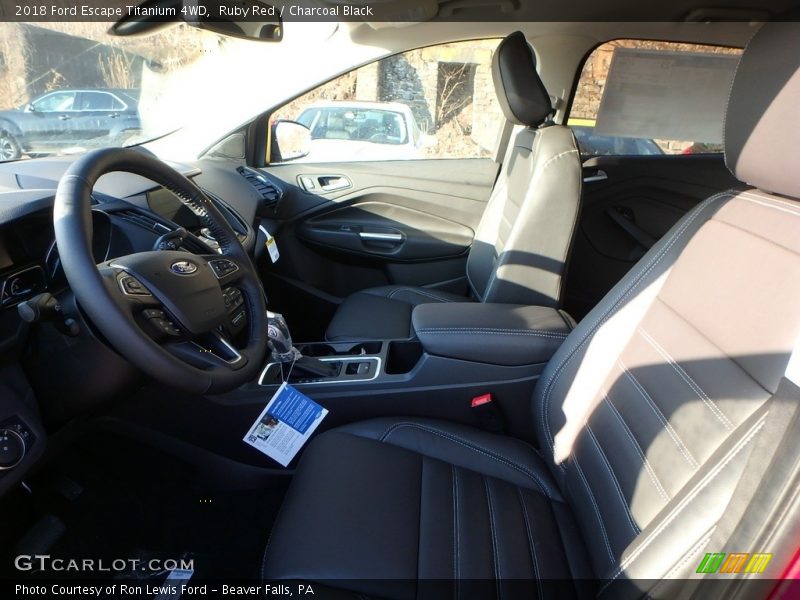 Ruby Red / Charcoal Black 2018 Ford Escape Titanium 4WD