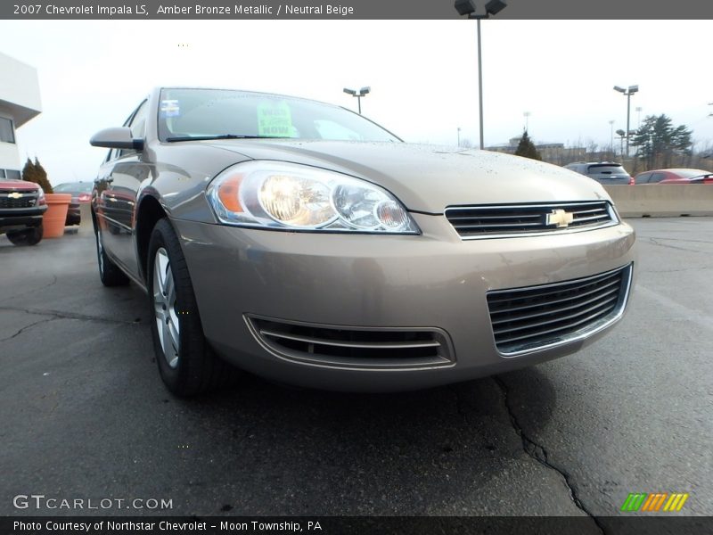 Amber Bronze Metallic / Neutral Beige 2007 Chevrolet Impala LS