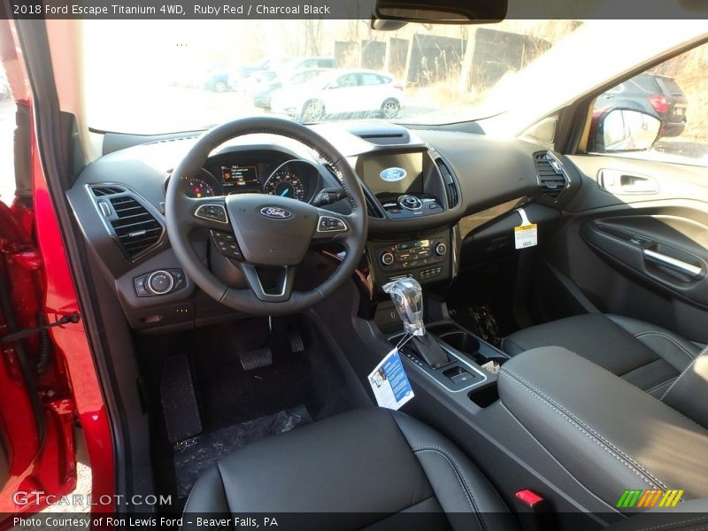 Ruby Red / Charcoal Black 2018 Ford Escape Titanium 4WD